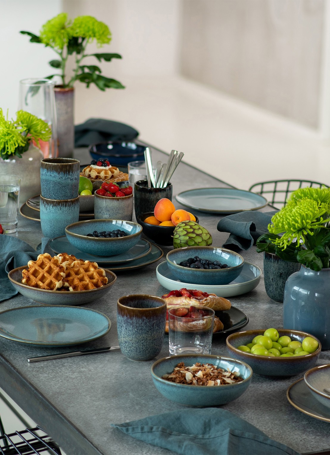 Villeroy & Boch Lave Glacé dinerbord 28 cm - detail 4 turquoise