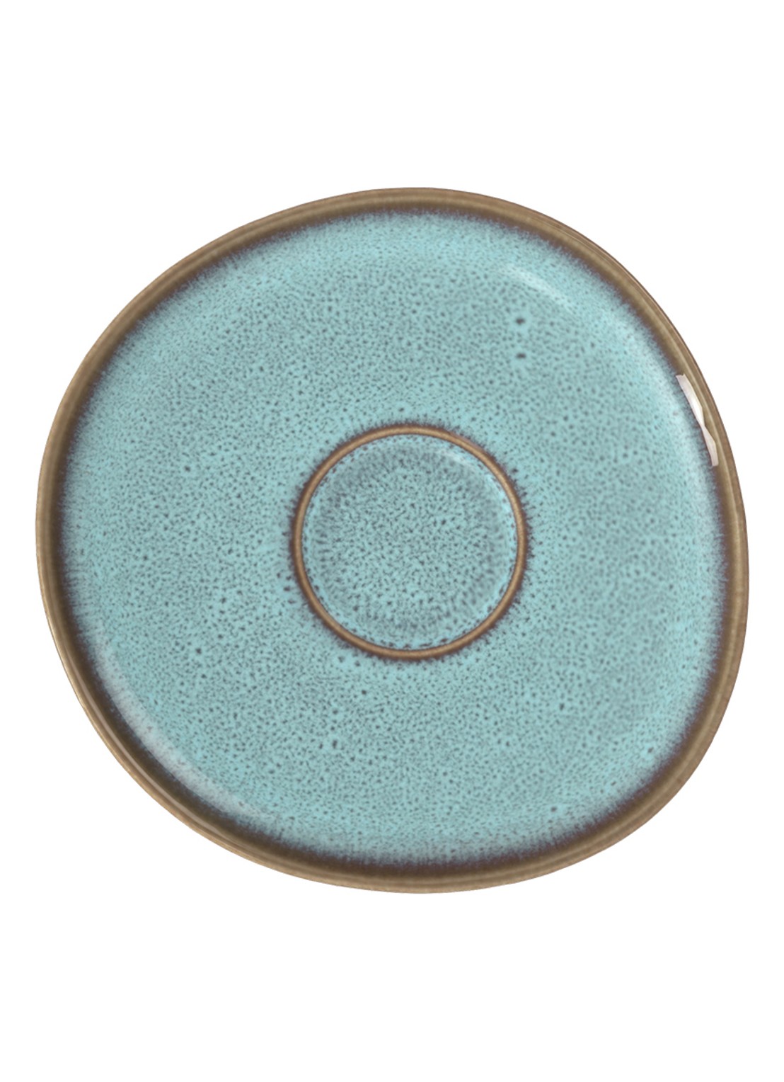 Villeroy & Boch Lave Glacé gebaksbordje 15,5 cm - voorkant 2 blauw