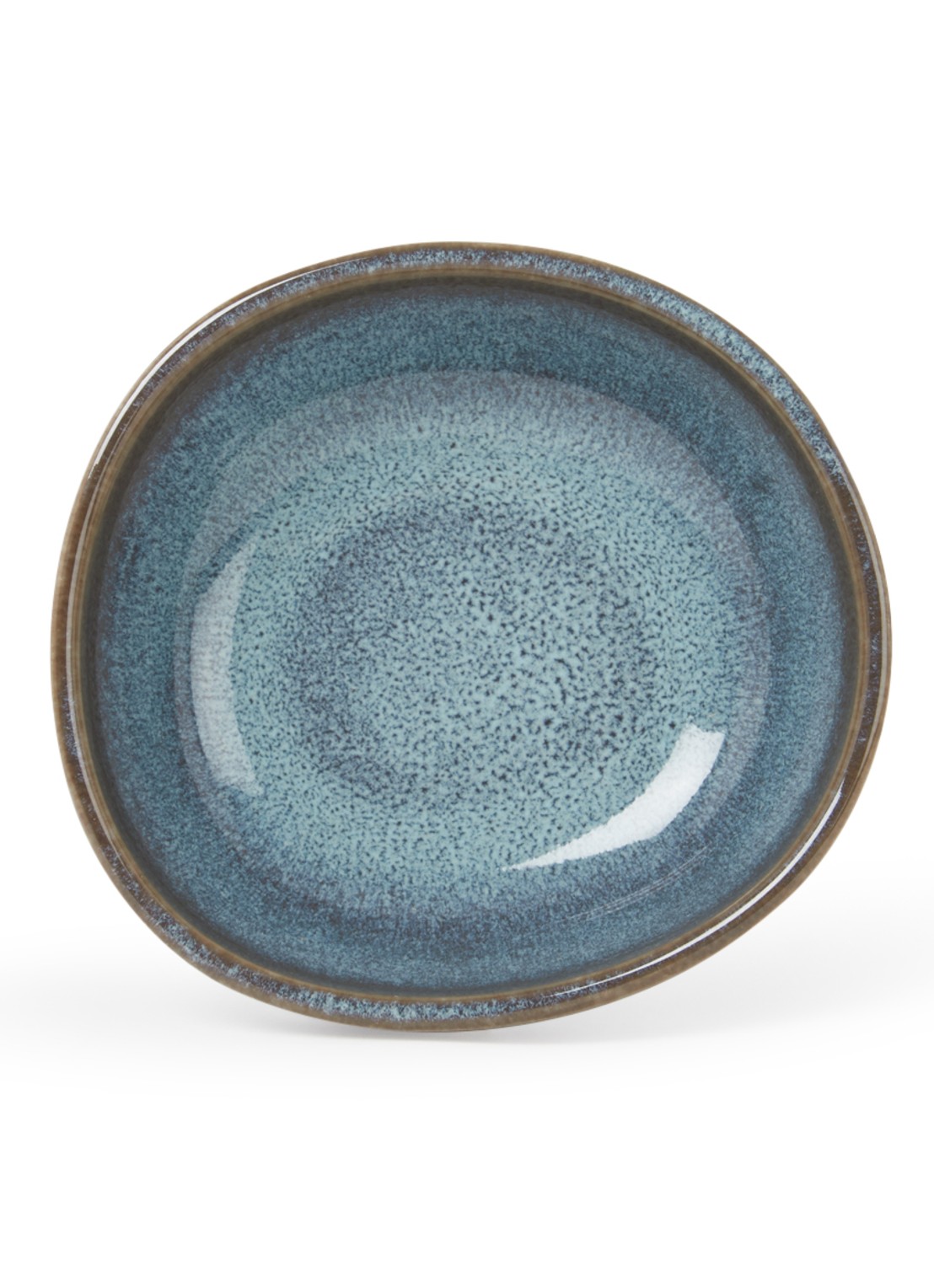 Villeroy & Boch Lave Glacé serveerschaal 10,5 cm - voorkant 2 turquoise