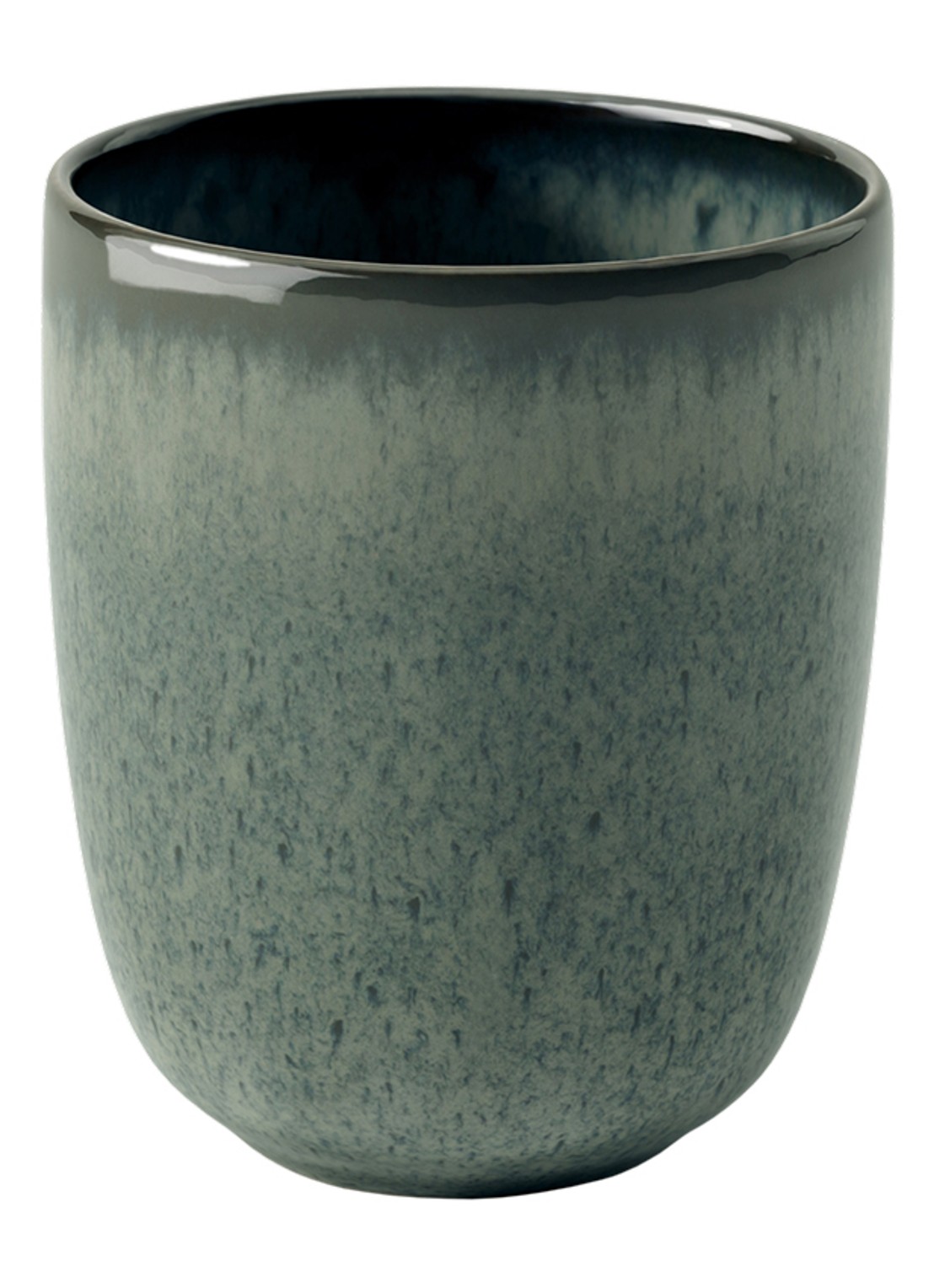 Villeroy & Boch Lave gris mok 40 cl - voorkant staalblauw