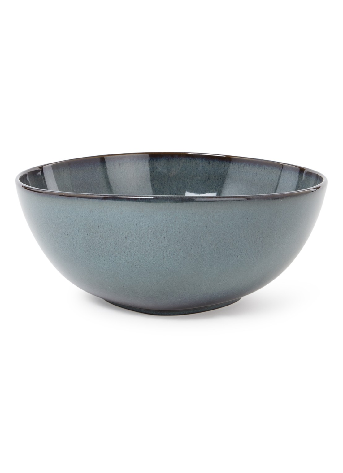 Villeroy & Boch Lave gris serveerschaal 25,5 cm - voorkant blauwgrijs
