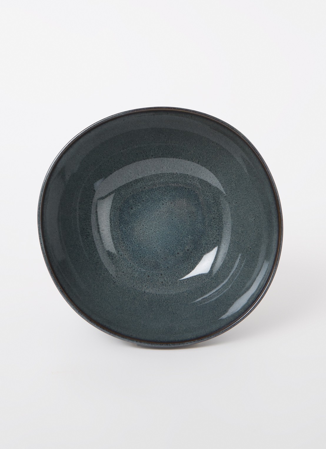 Villeroy & Boch Lave gris serveerschaal 25,5 cm - voorkant 2 blauwgrijs