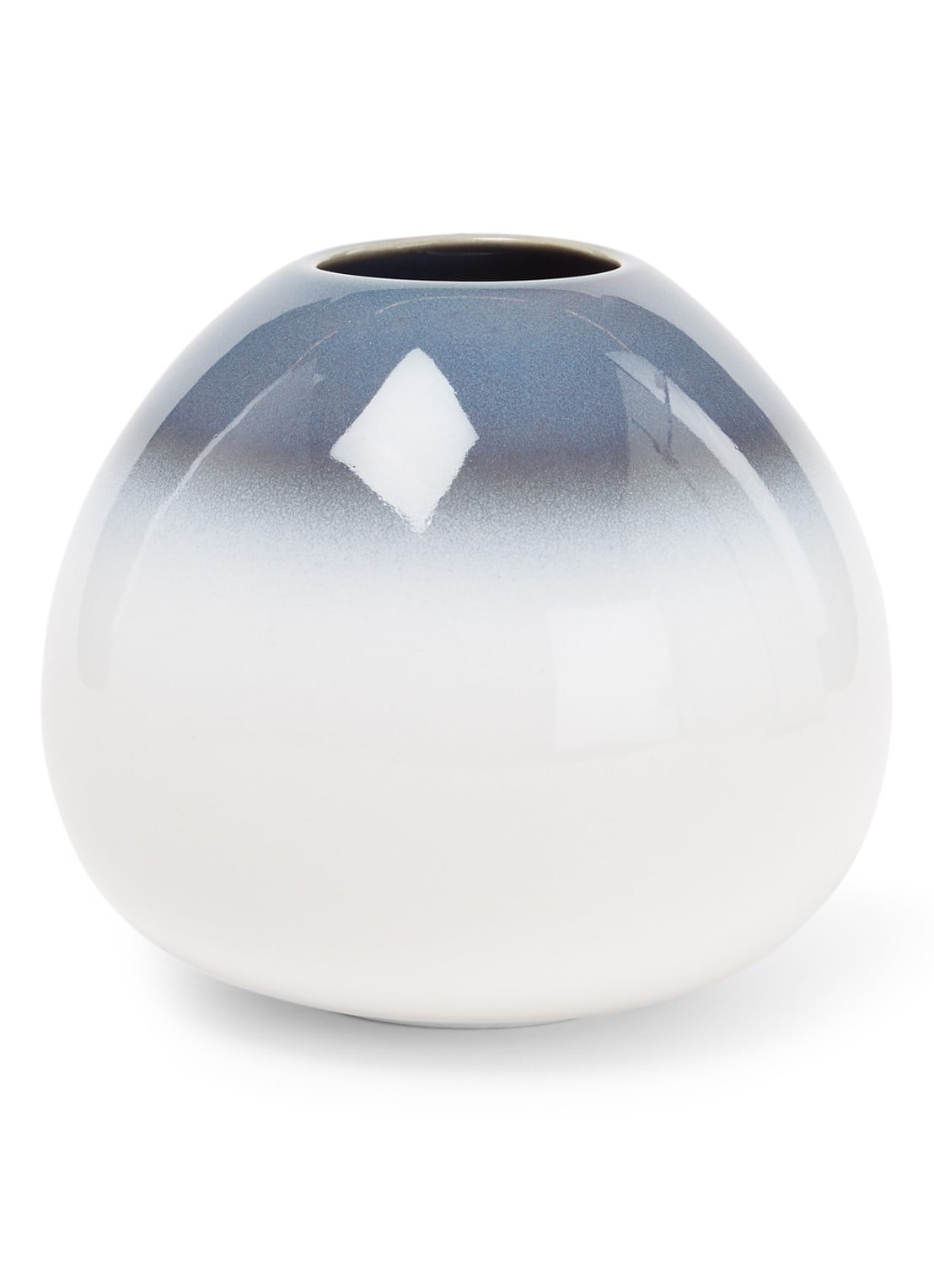 Villeroy & Boch Lave Home Drop vaas 12,8 cm - voorkant blauwgrijs