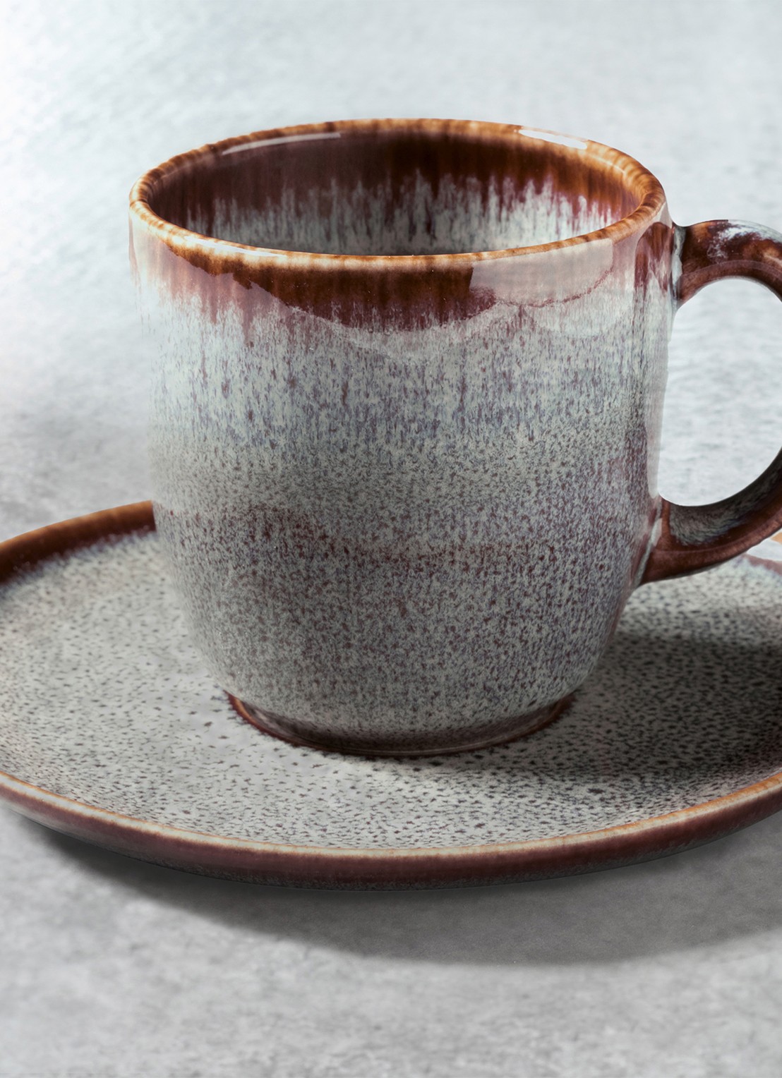 Villeroy & Boch Lave koffiekopje 19 cl - voorkant 2 grijs