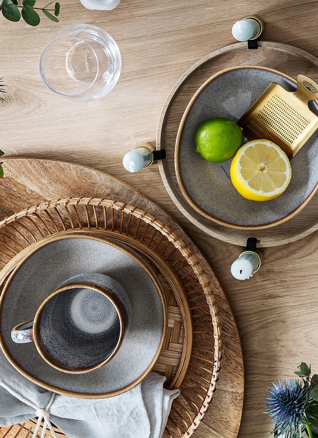 Villeroy & Boch Lave mok 40 cl - achterkant 4 blauwgrijs