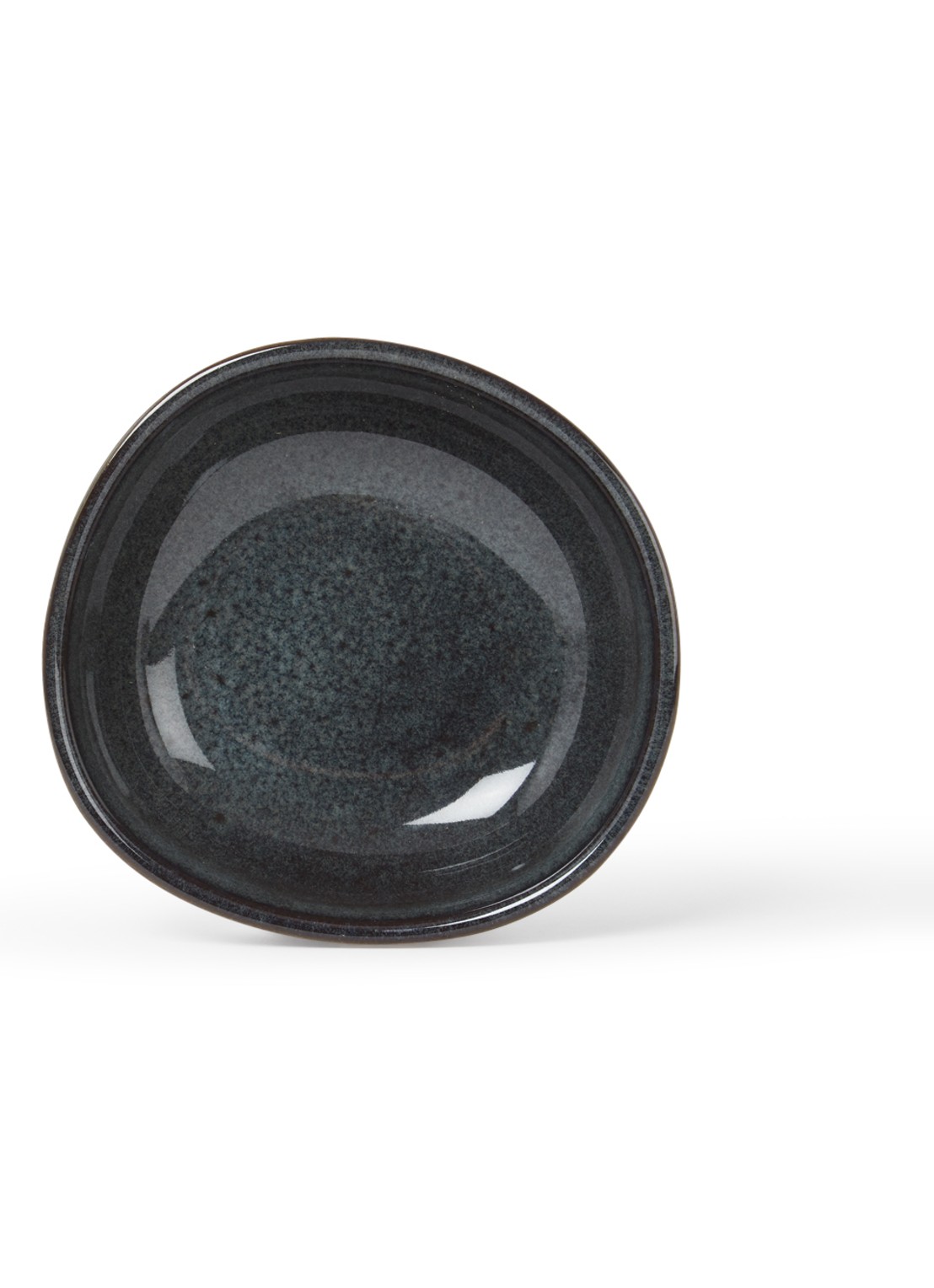 Villeroy & Boch Lave serveerschaal 10 cm - voorkant 2 donkergrijs