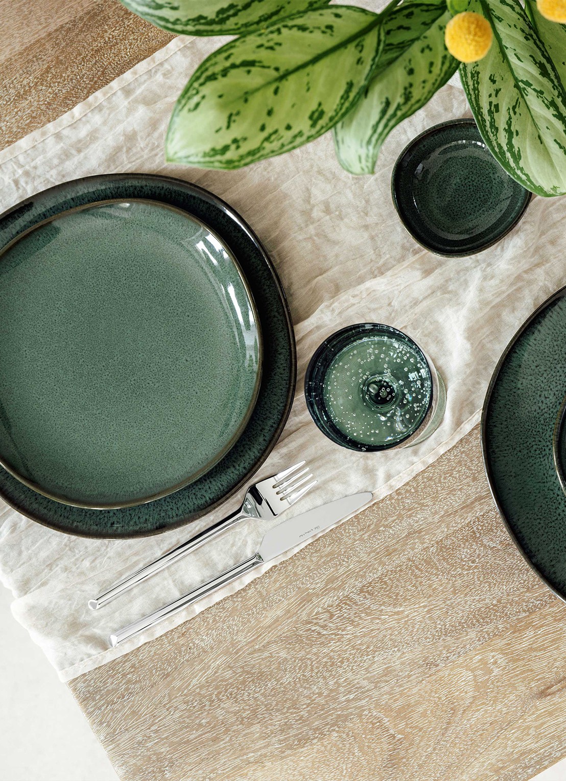Villeroy & Boch Lave Vert dinerbord 23 cm - detail 3 donkergroen
