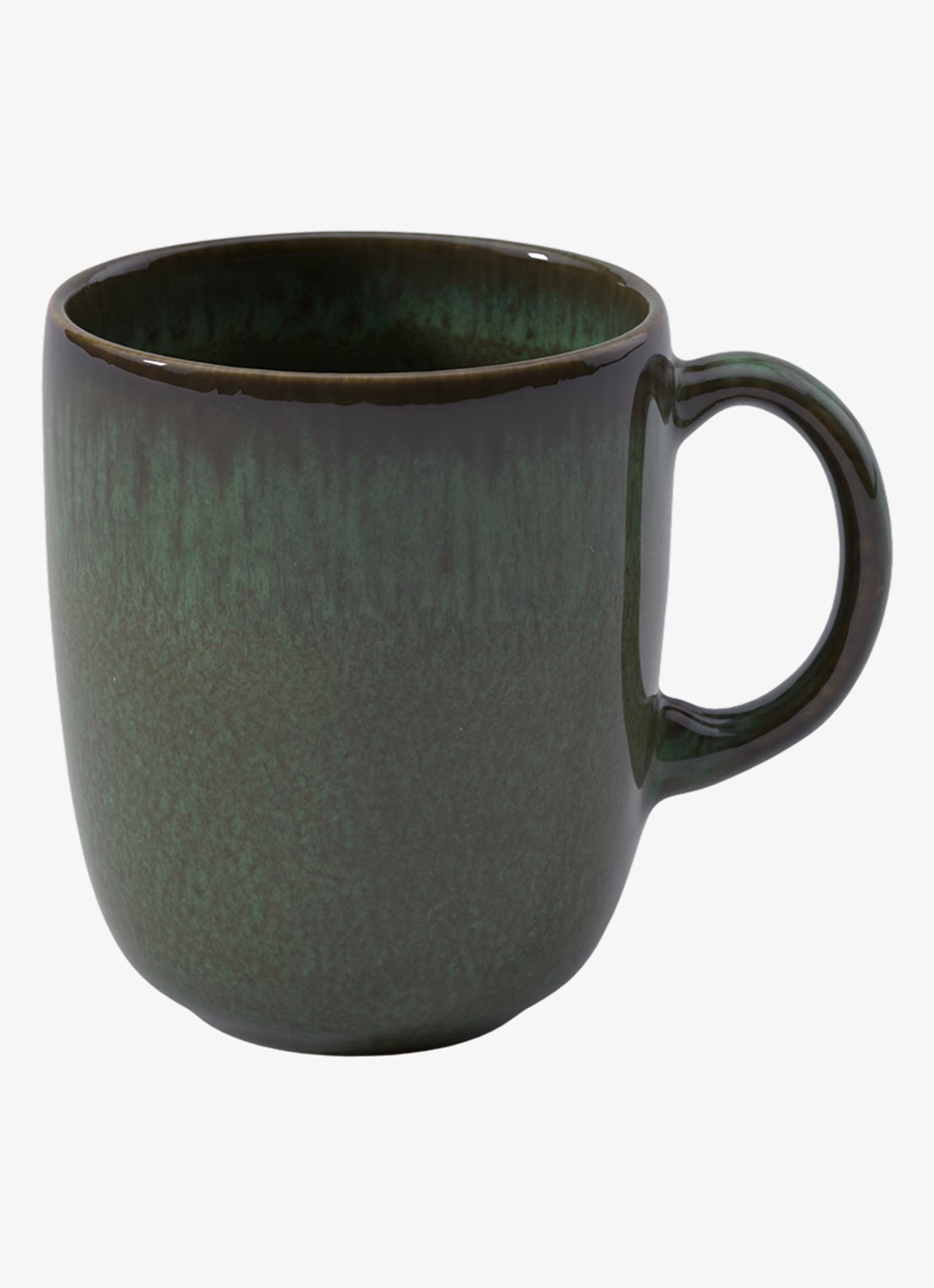 Villeroy & Boch Lave Vert mok 40 cl - voorkant 2 donkergroen