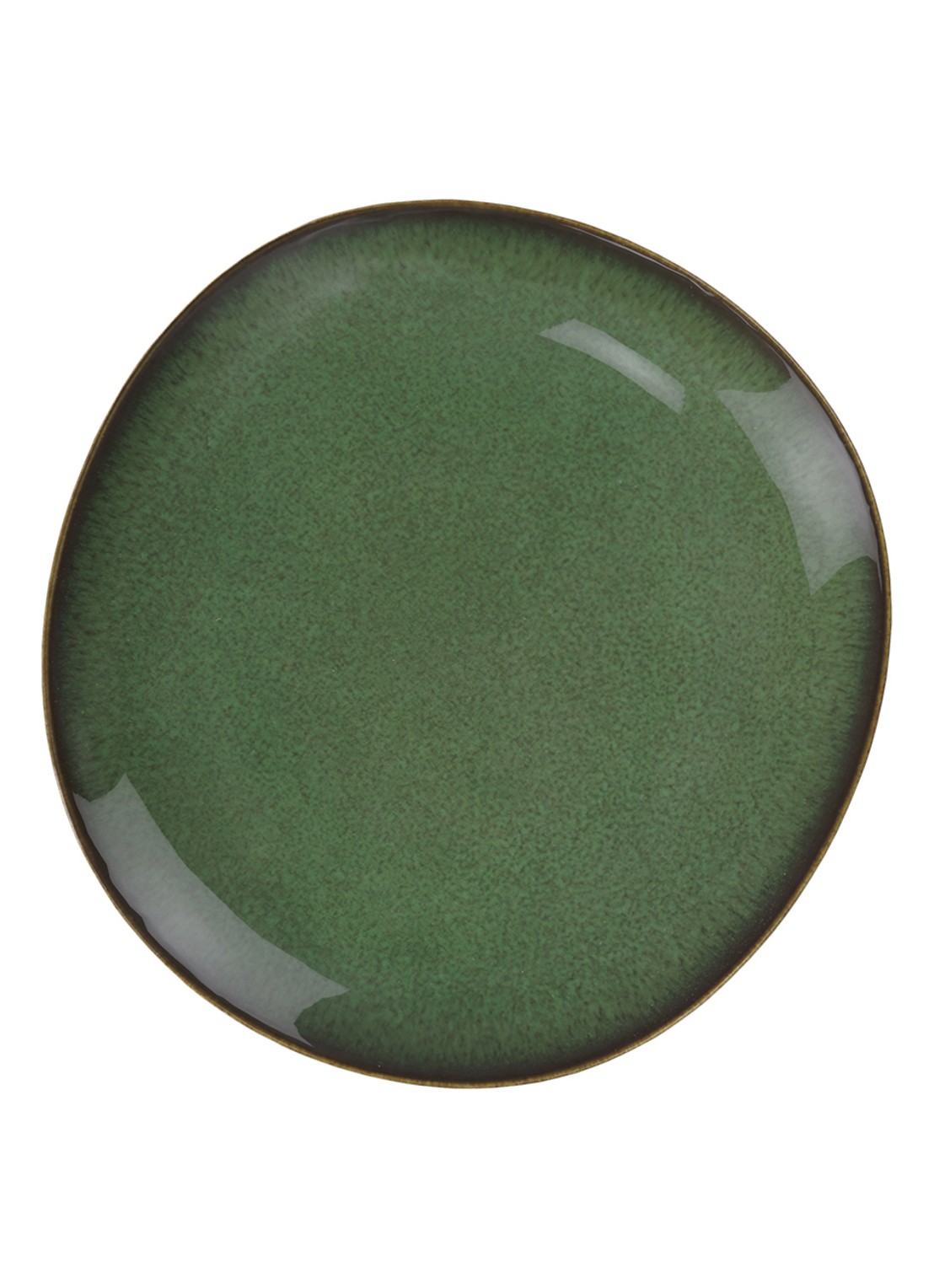 Villeroy & Boch Lave Vert ontbijtbord 17 cm - voorkant donkergroen