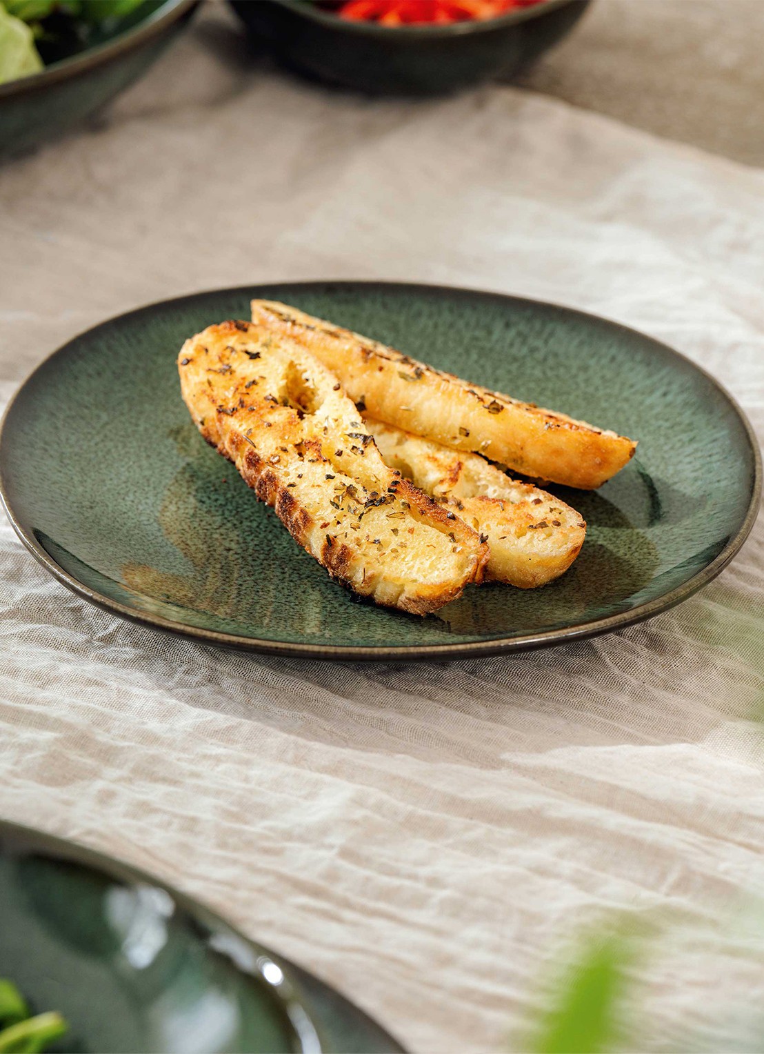 Villeroy & Boch Lave Vert ontbijtbord 17 cm - voorkant 2 donkergroen