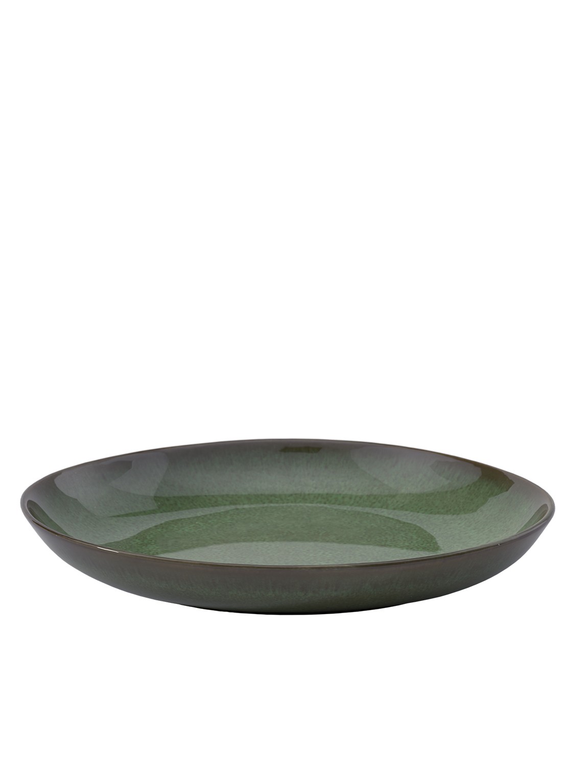 Villeroy & Boch Lave Vert serveerschaal 28 cm - voorkant donkergroen