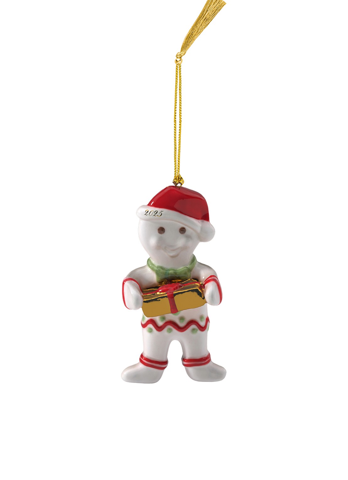 Villeroy & Boch Lebkuchenman 2025 kersthanger 10,8 cm - voorkant rood