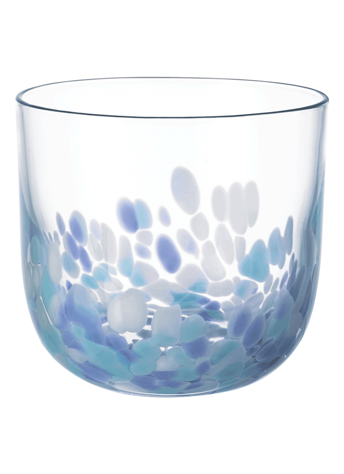 Villeroy & Boch Like Confetti waterglas set van 2 - voorkant aquablauw