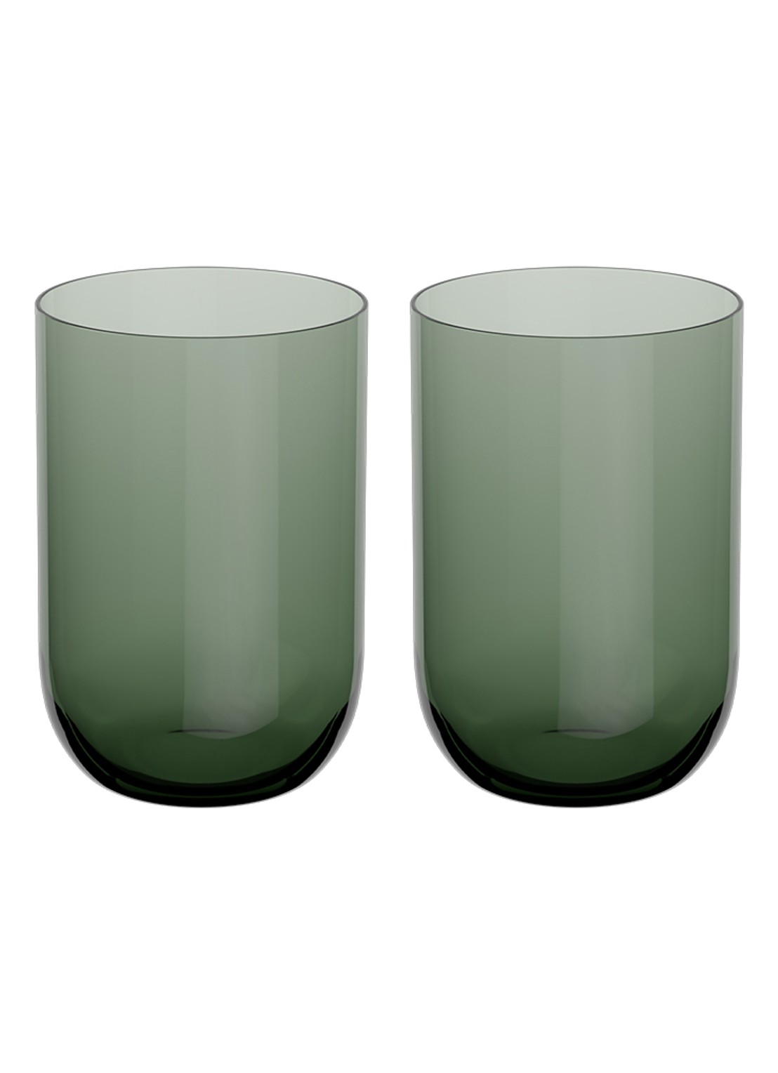 Villeroy & Boch Like drinkglas 38,5 cl set van 2  - voorkant legergroen