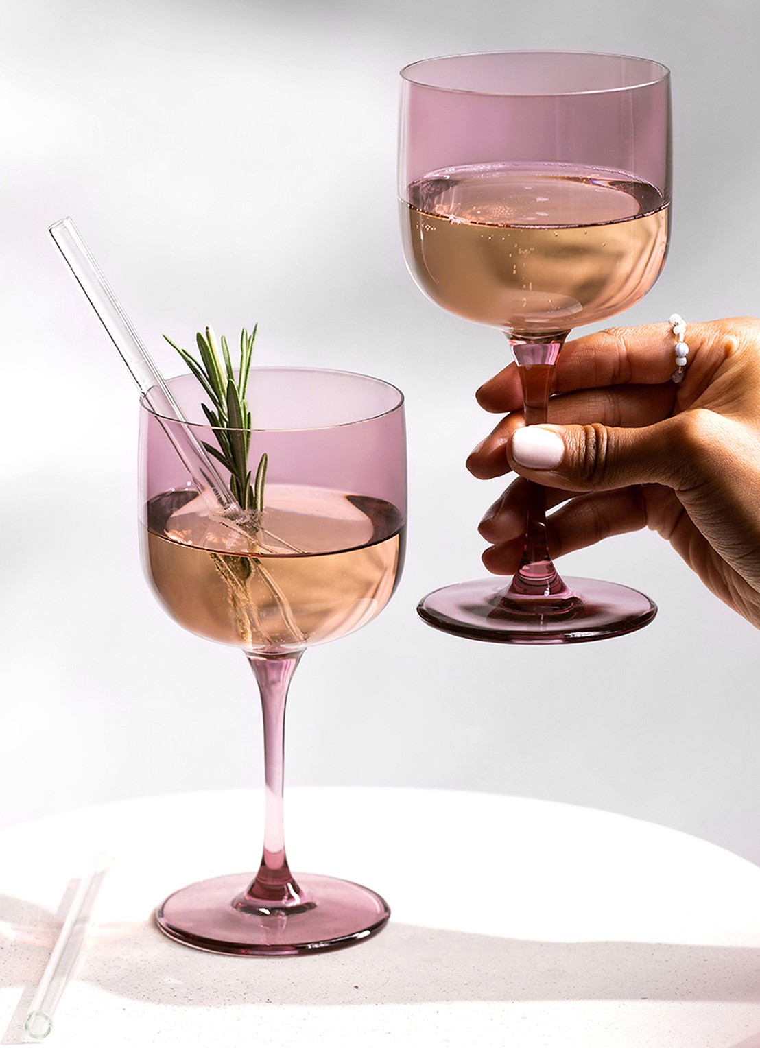 Villeroy & Boch Like Grape wijnglas 27 cl set van 2 - achterkant 5 roze