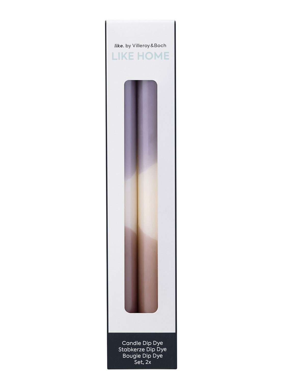 Villeroy & Boch Like Home dinerkaars set van 2 - voorkant 2 lila