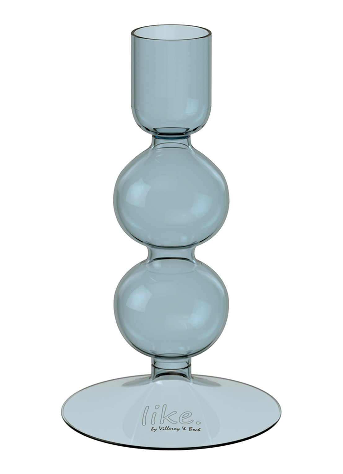 Villeroy & Boch Like Home kandelaar 13,5 cm - voorkant blauw
