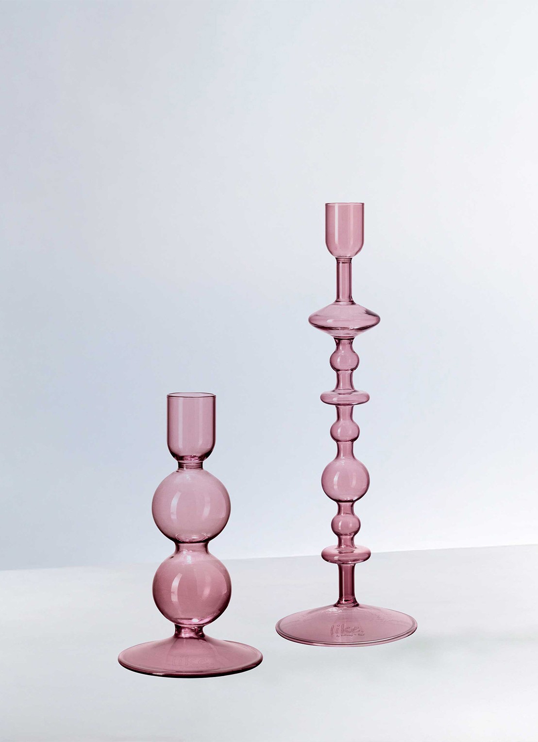 Villeroy & Boch Like Home kandelaar 27 cm - detail 3 roze