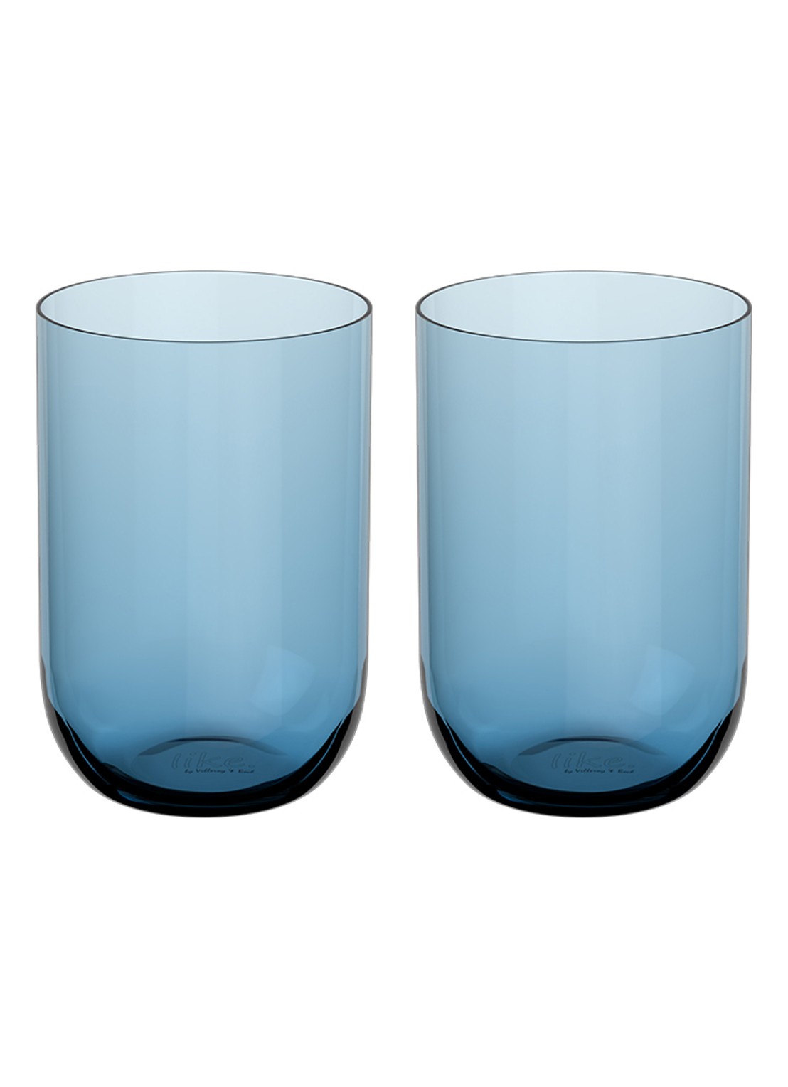 Villeroy & Boch Like Ice longdrinkglas set van 2 - voorkant blauw