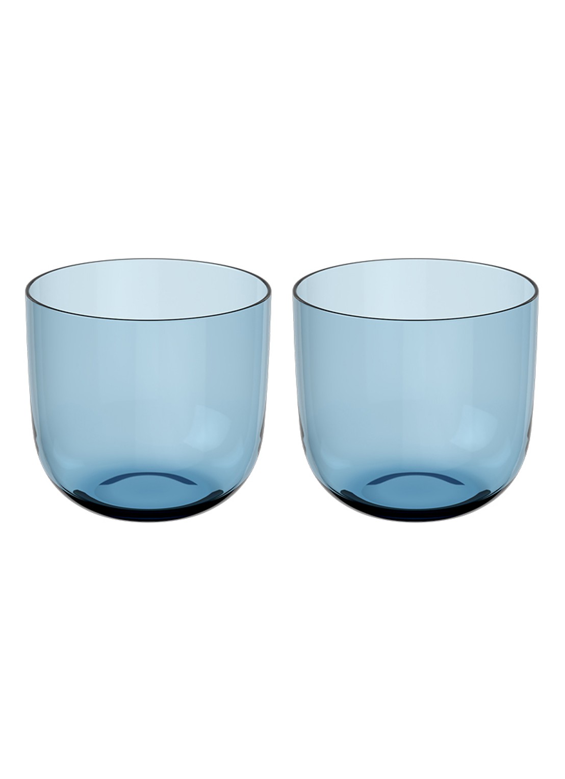 Villeroy & Boch Like Ice waterglas set van 2 - voorkant blauw