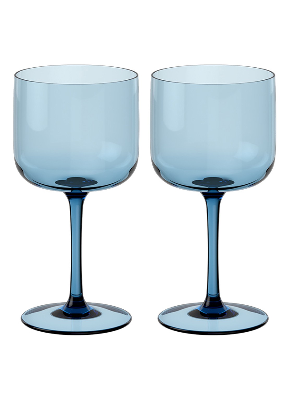 Villeroy & Boch Like Ice wijnglas 27 cl set van 2 - voorkant 3 blauw