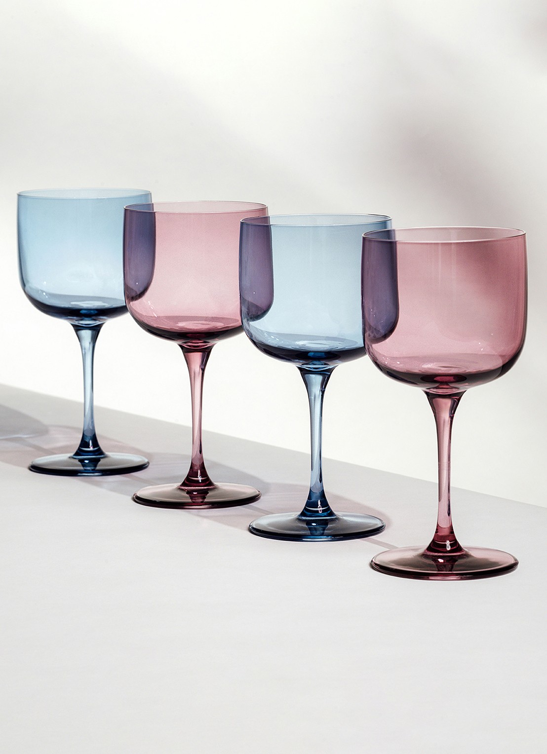 Villeroy & Boch Like Ice wijnglas 27 cl set van 2 - voorkant 4 blauw
