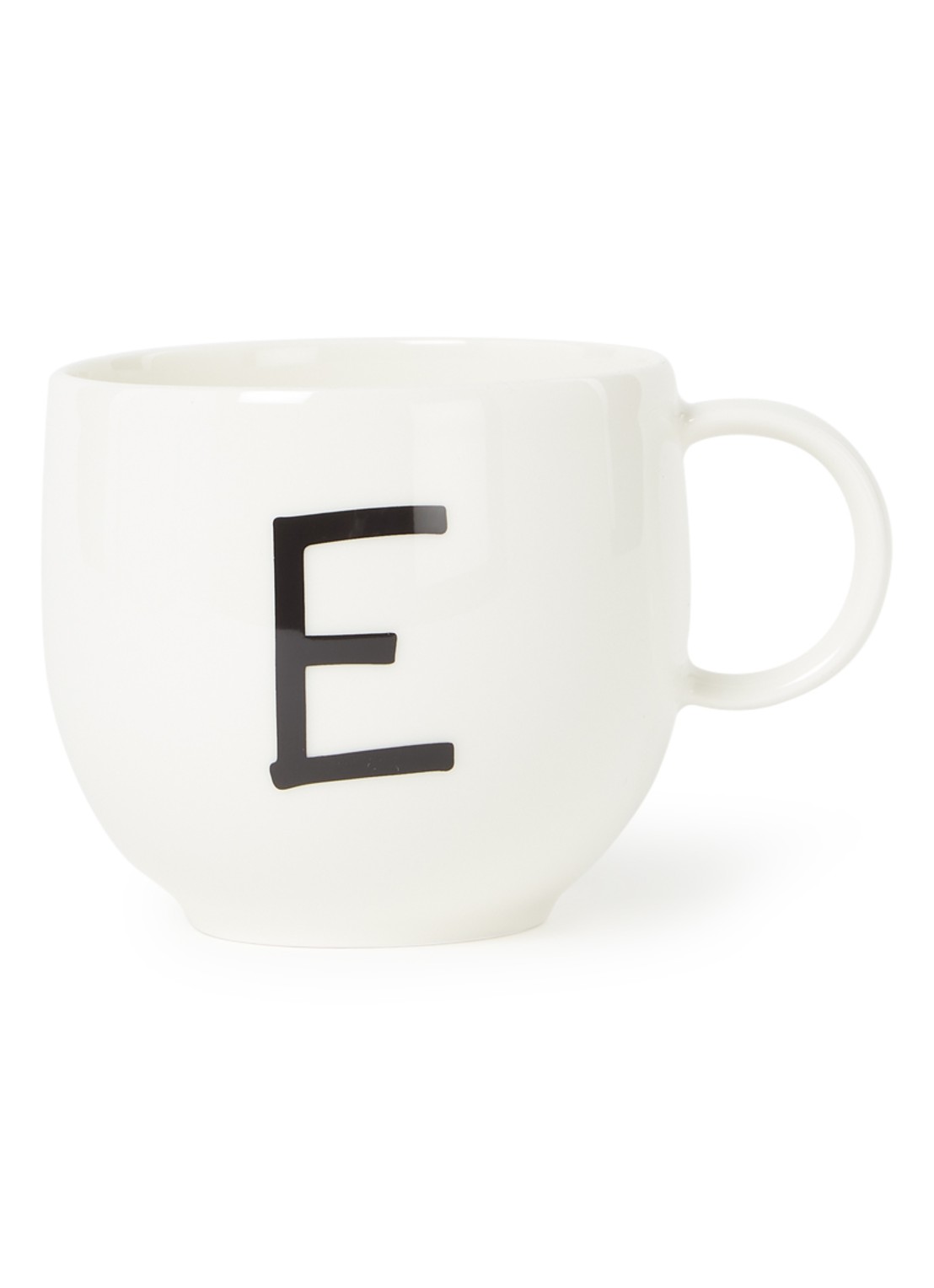 Villeroy & Boch Like Letters E mok 38 cl - voorkant gebroken wit