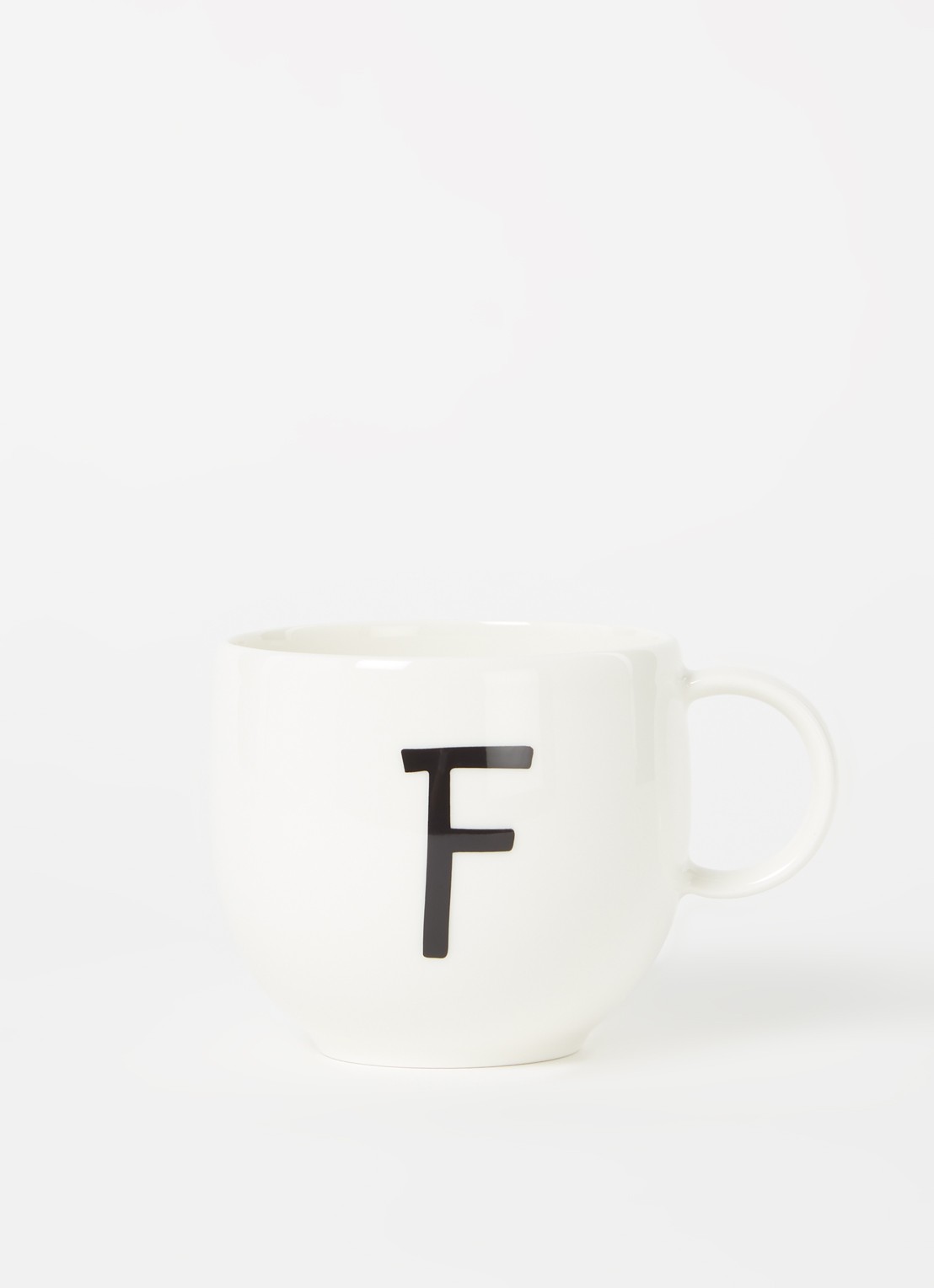 Villeroy & Boch Like Letters F mok 38 cl - voorkant 3 gebroken wit