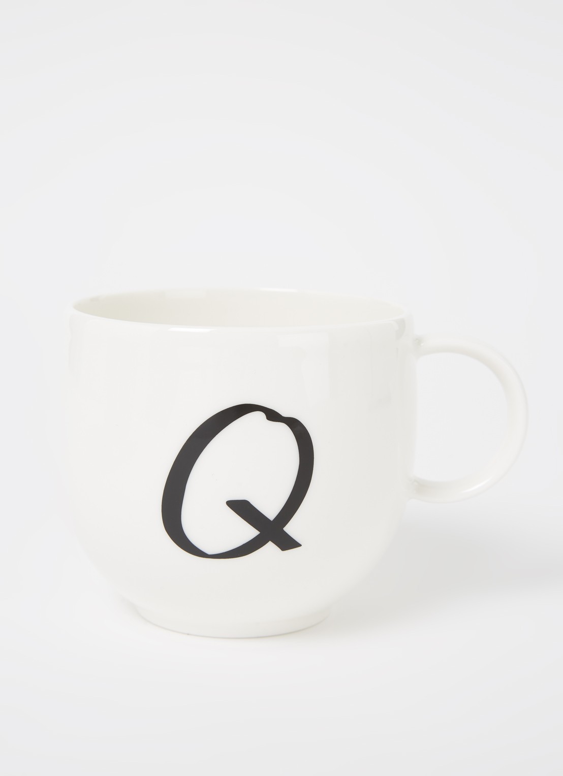 Villeroy & Boch Like Letters Q mok 38 cl - voorkant 2 gebroken wit