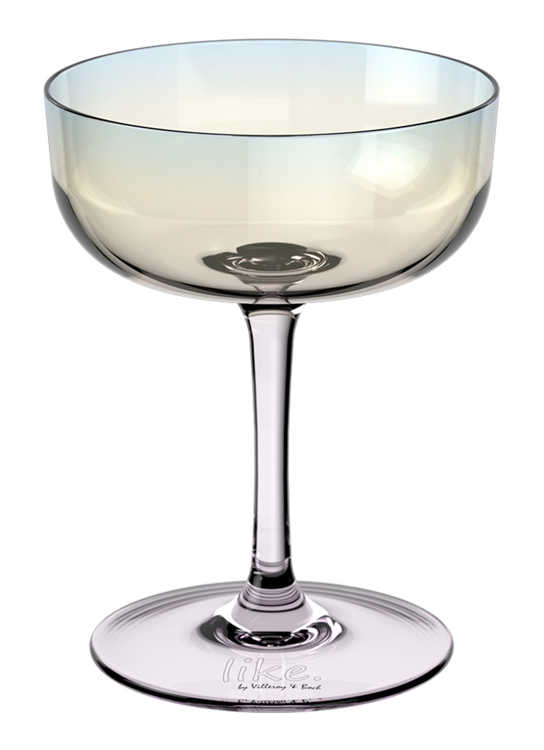 Villeroy & Boch Like Pearl champagnecoupe 12 cl set van 2 - voorkant multicolor
