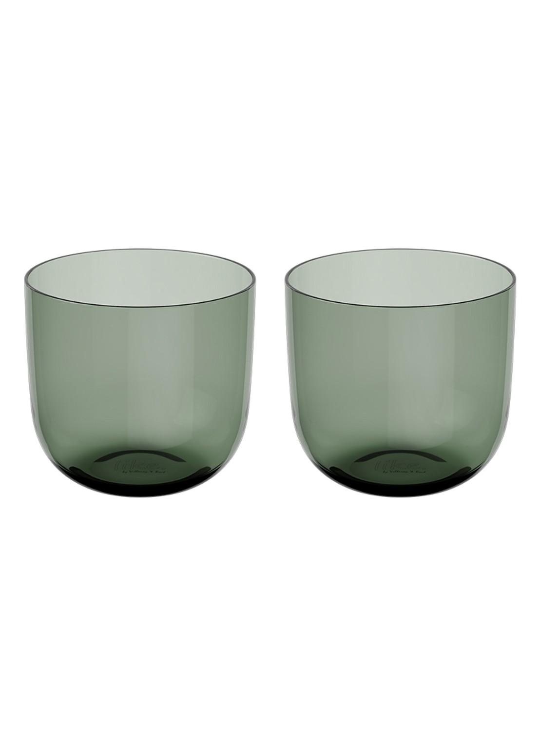 Villeroy & Boch Like Sage waterglas set van 2 - voorkant 2 lindegroen