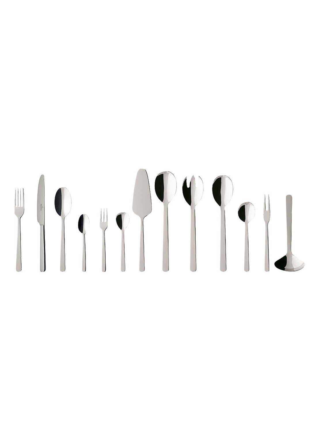 Villeroy & Boch Louis bestekset 68-delig - voorkant zilver