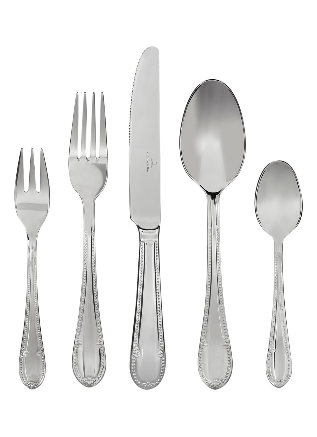 Villeroy & Boch Mademoiselle bestekset 30-delig - voorkant zilver