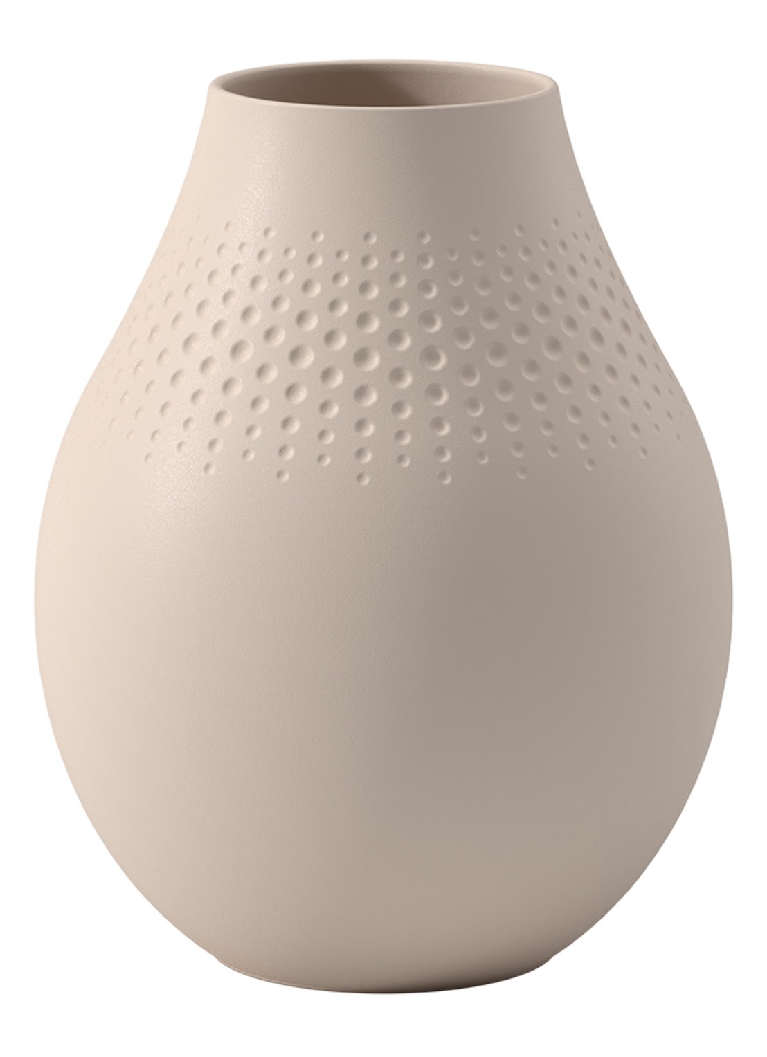 Villeroy & Boch Manufacture Collier vaas 20 cm - voorkant zand