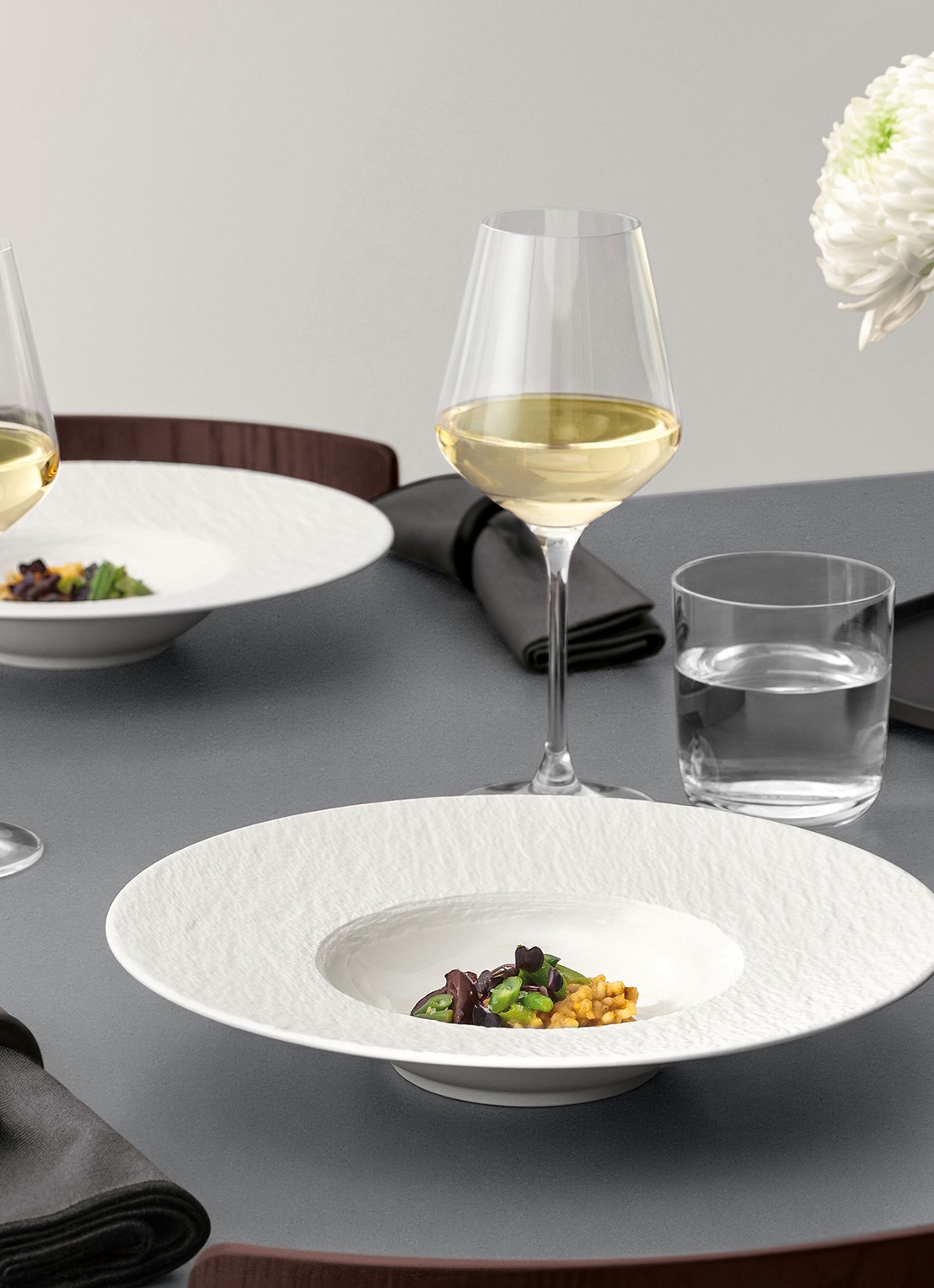 Villeroy & Boch Manufacture Ice pastabord 28 cm - achterkant 3 wit