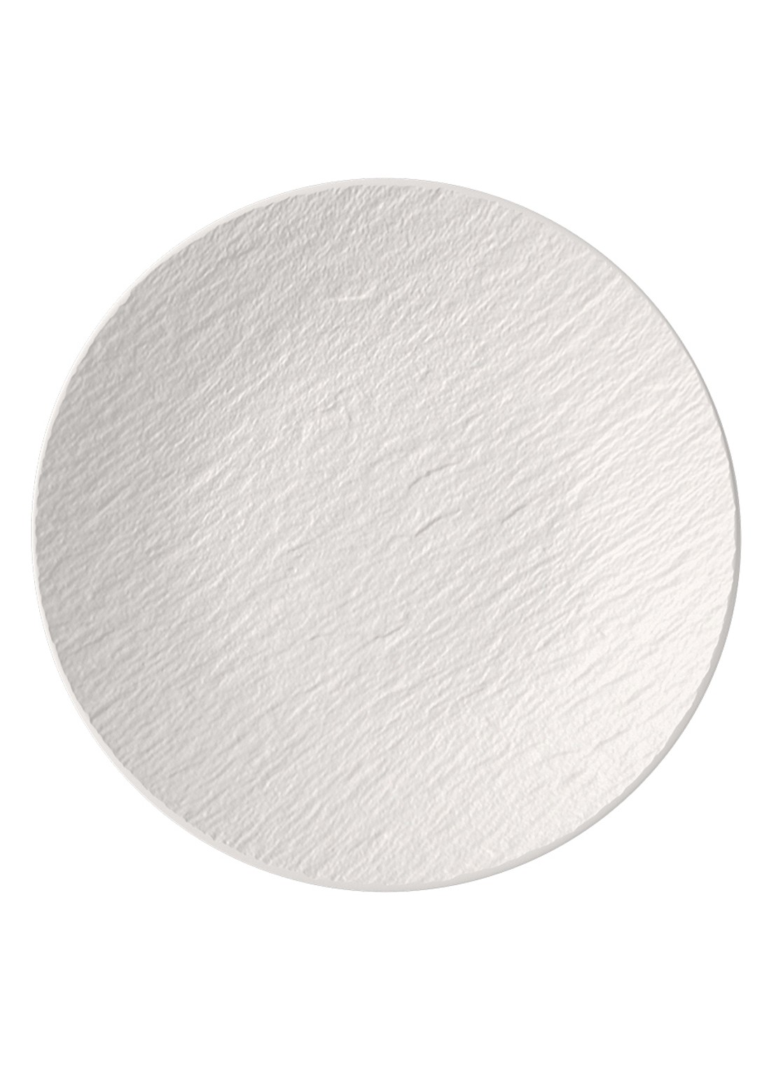Villeroy & Boch Manufacture Rock Blanc bord 25 cm - voorkant 2 gebroken wit