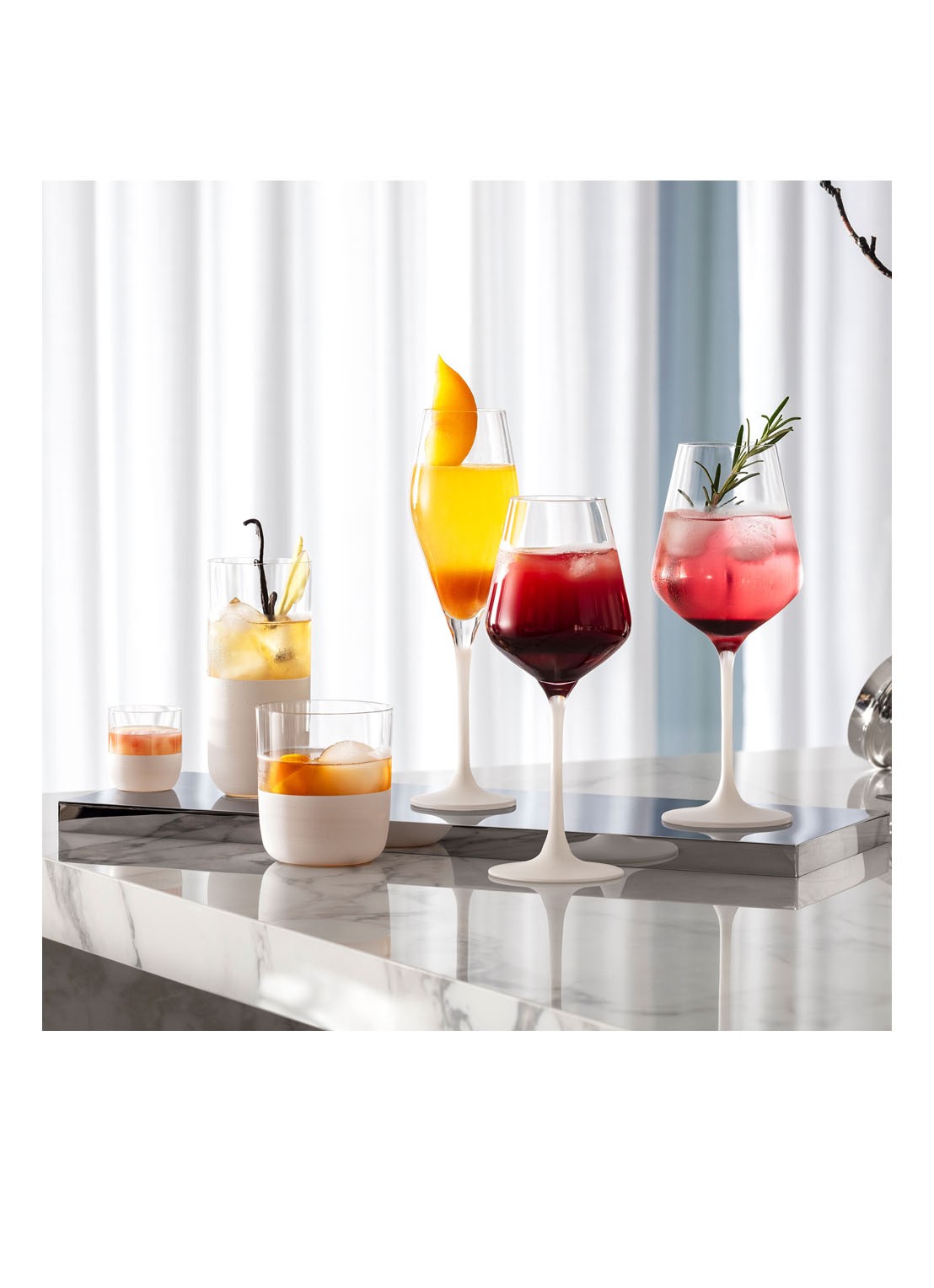Villeroy & Boch Manufacture Rock blanc champagneglas set van 4 - detail 3 transparant