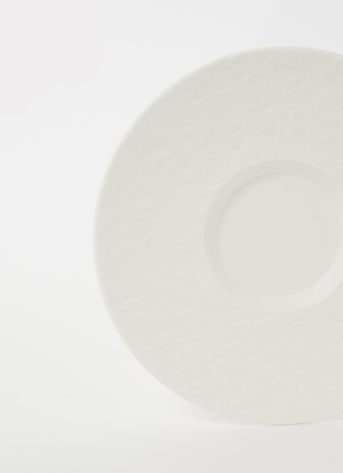 Villeroy & Boch Manufacture Rock Blanc ontbijtbord 17 cm - detail 3 gebroken wit