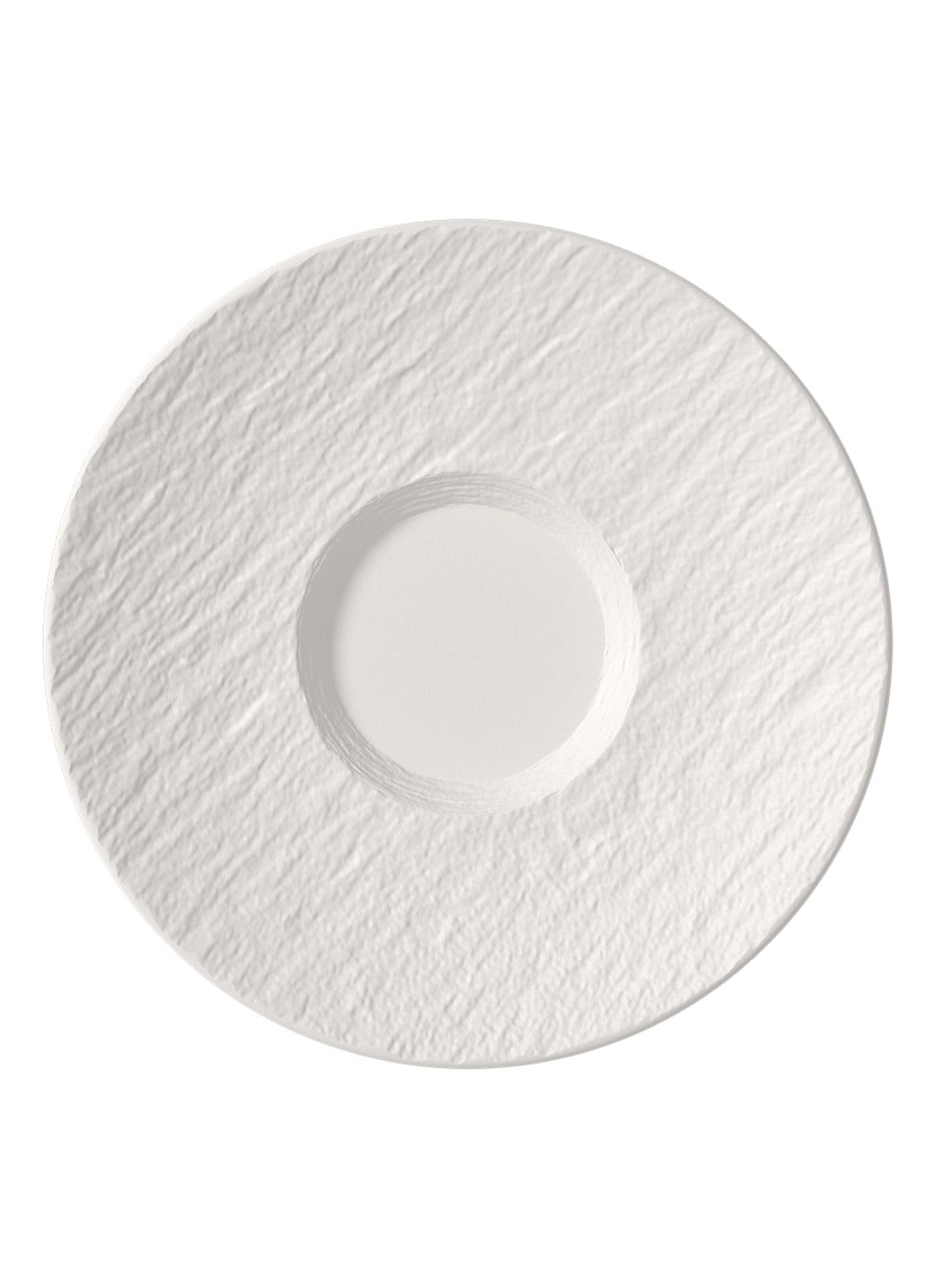 Villeroy & Boch Manufacture Rock Blanc ontbijtbord 17 cm - voorkant gebroken wit