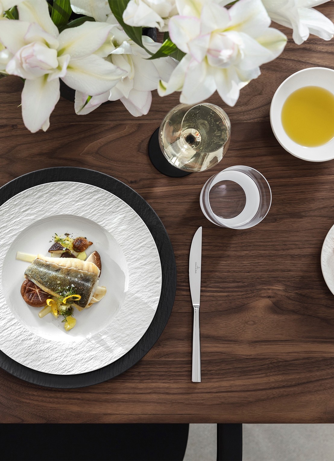 Villeroy & Boch Manufacture Rock Blanc side plate bordje 16 cm - detail 3 gebroken wit