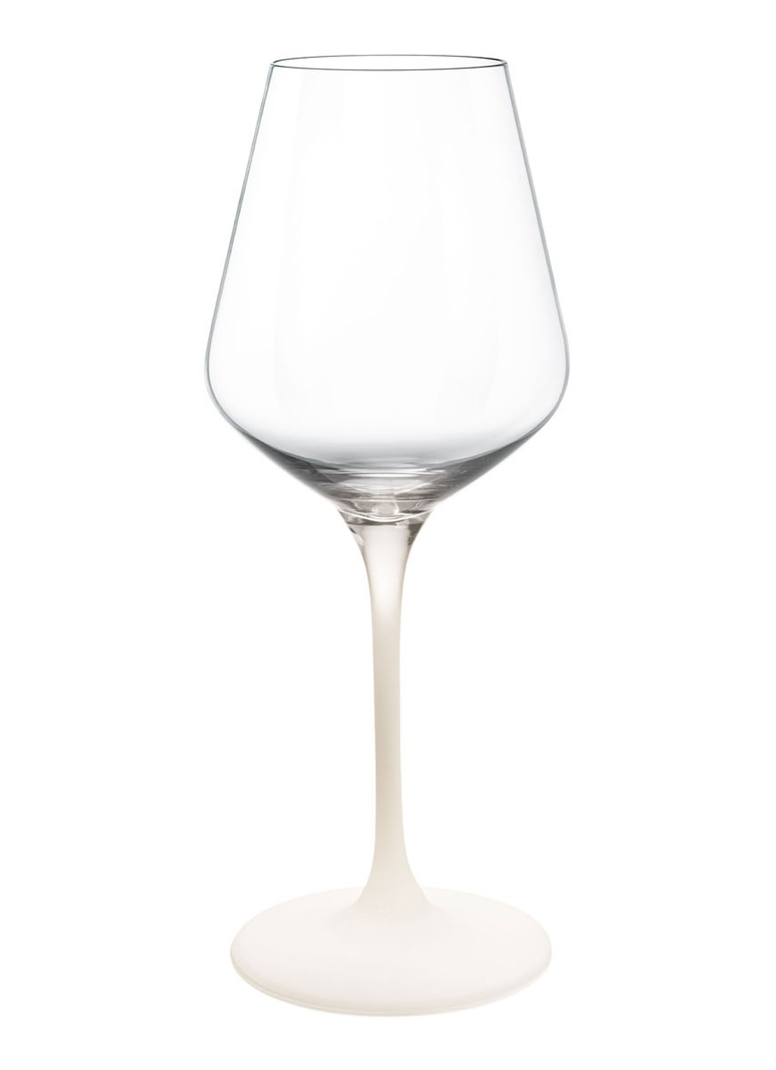 Villeroy & Boch Manufacture Rock blanc witte wijnglas set van 4 - voorkant transparant