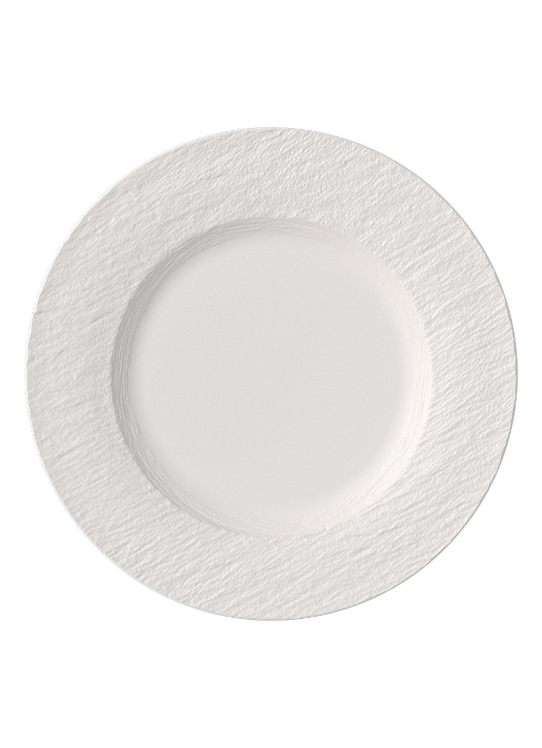Villeroy & Boch Manufacture Rock dinerbord 27 cm - voorkant gebroken wit