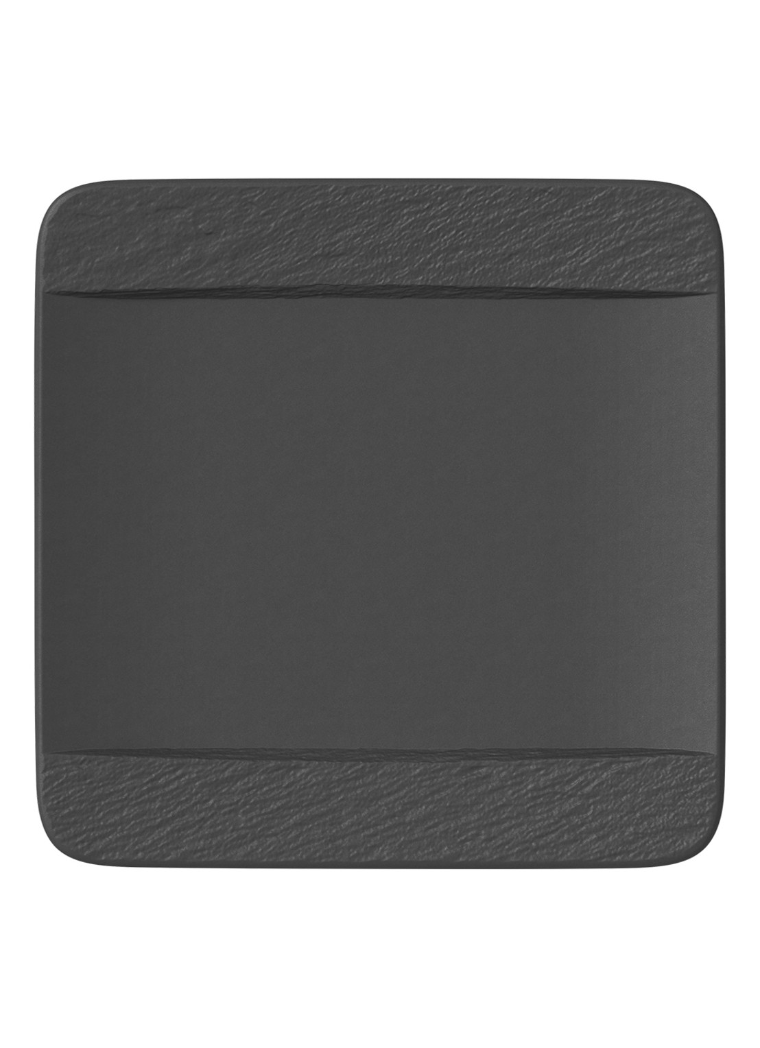 Villeroy & Boch Manufacture Rock dinerbord 28 cm  - voorkant antraciet