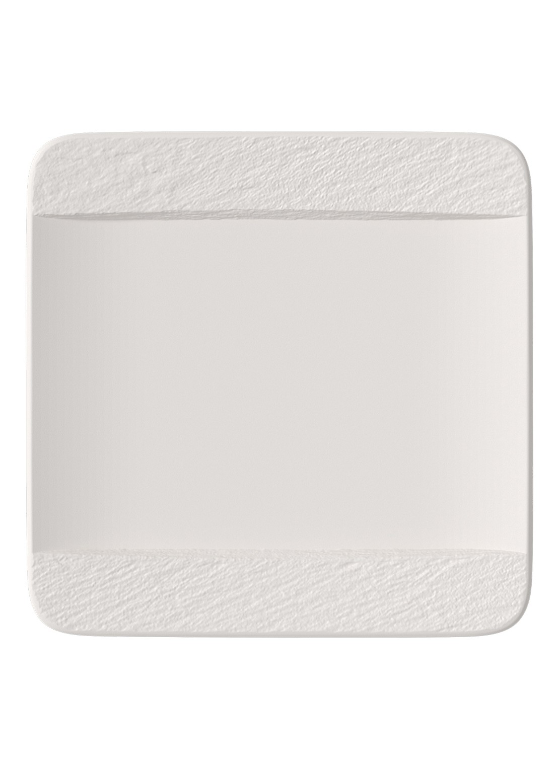 Villeroy & Boch Manufacture Rock dinerbord 28 cm  - voorkant 2 gebroken wit