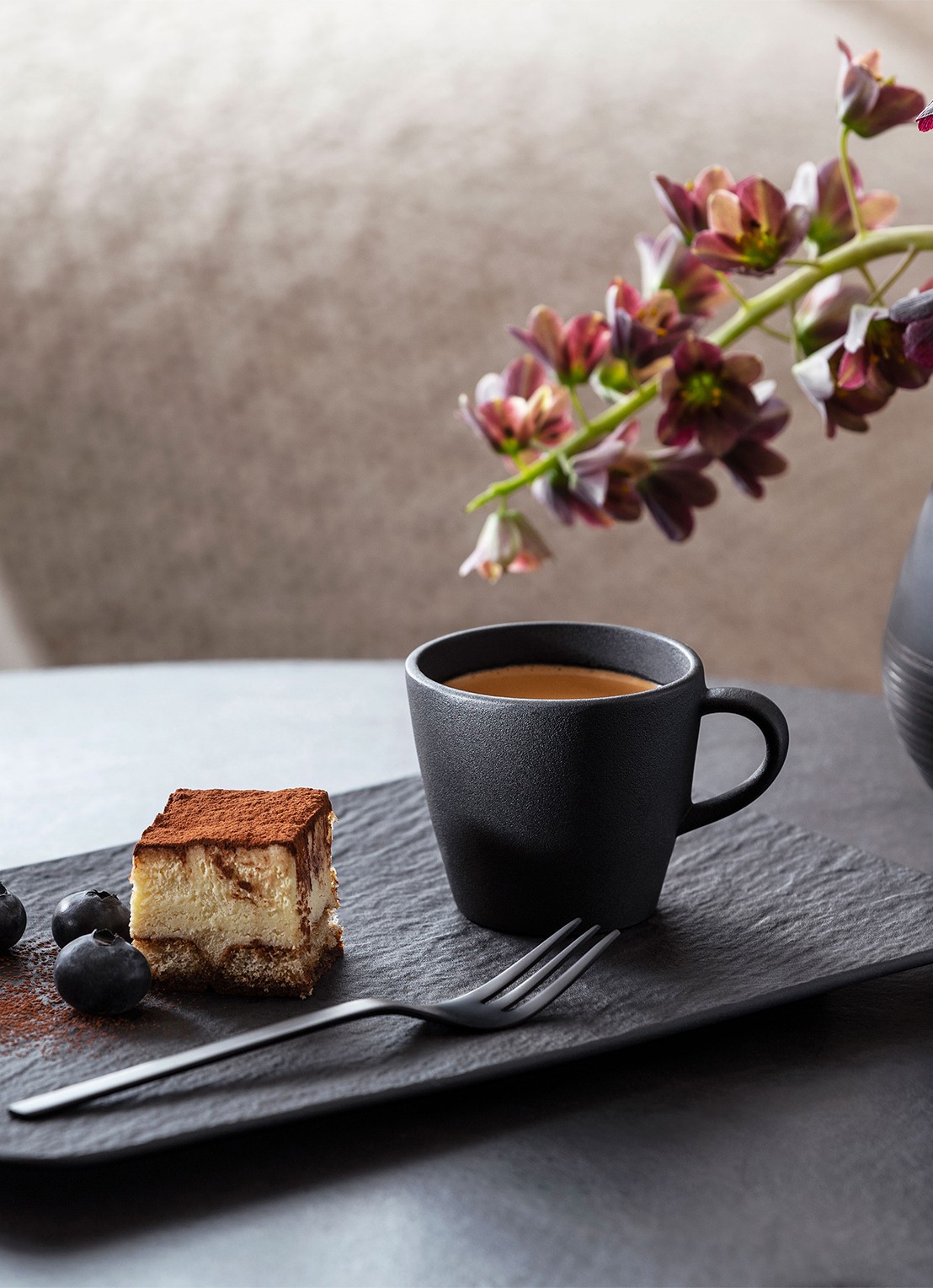 Villeroy & Boch Manufacture Rock espressokopje 10 cl - achterkant zwart