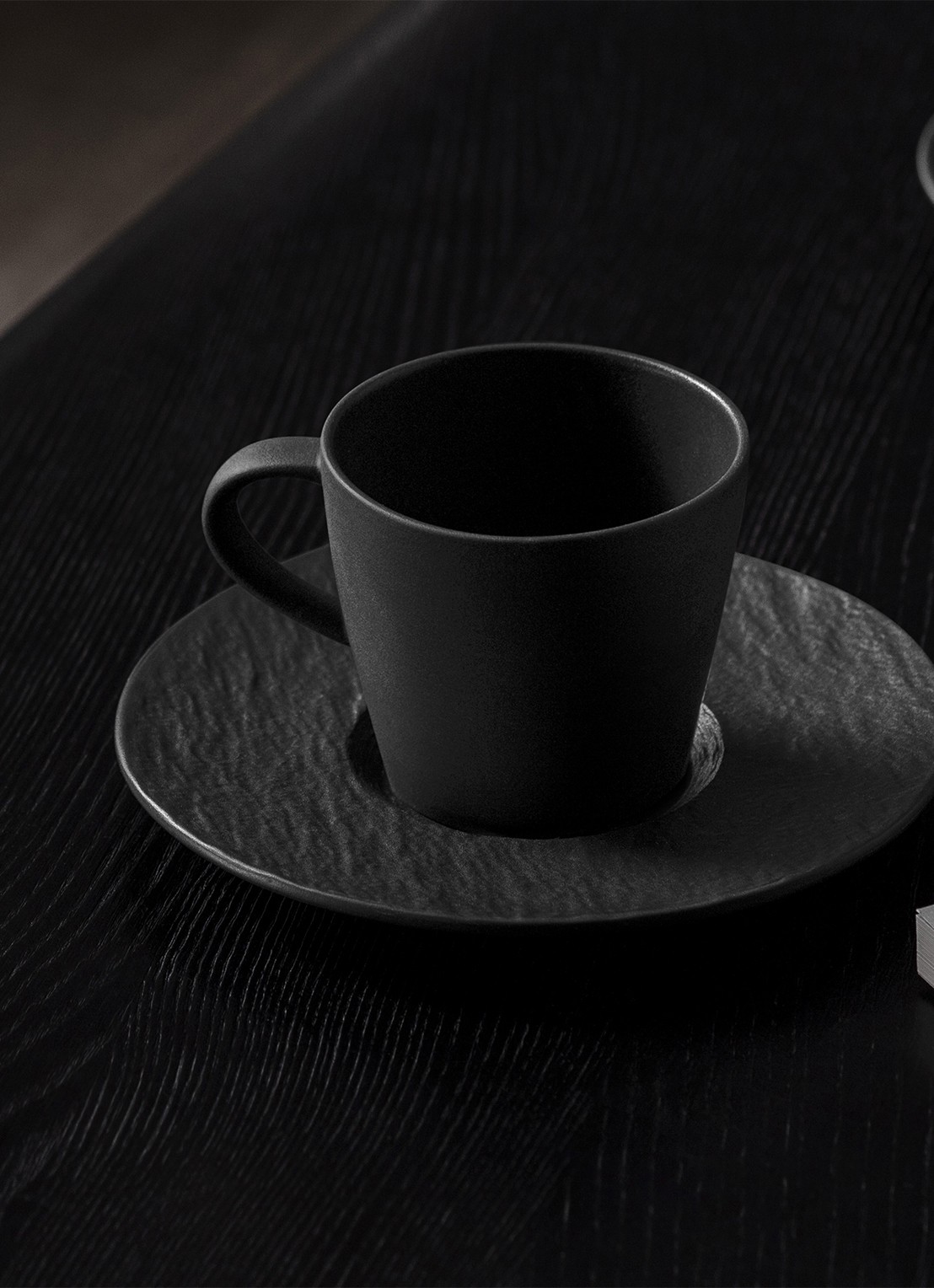 Villeroy & Boch Manufacture Rock espressokopje 10 cl - voorkant 3 zwart