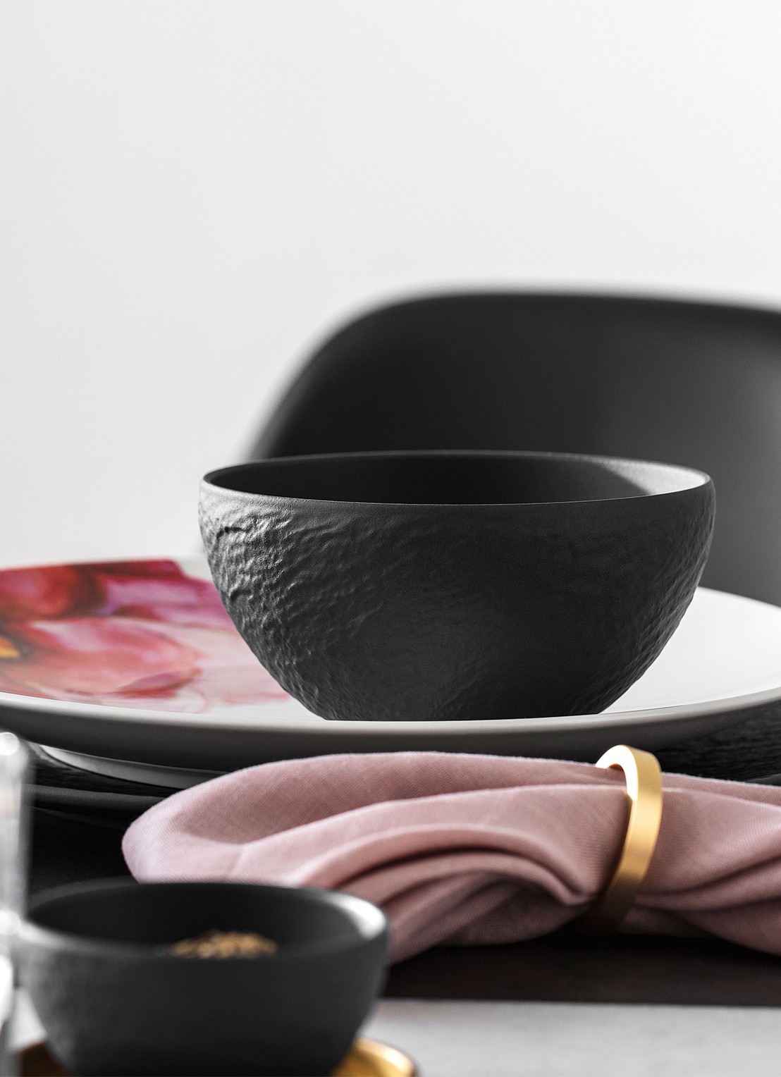 Villeroy & Boch Manufacture Rock kom 14 cm - detail 3 donkergrijs