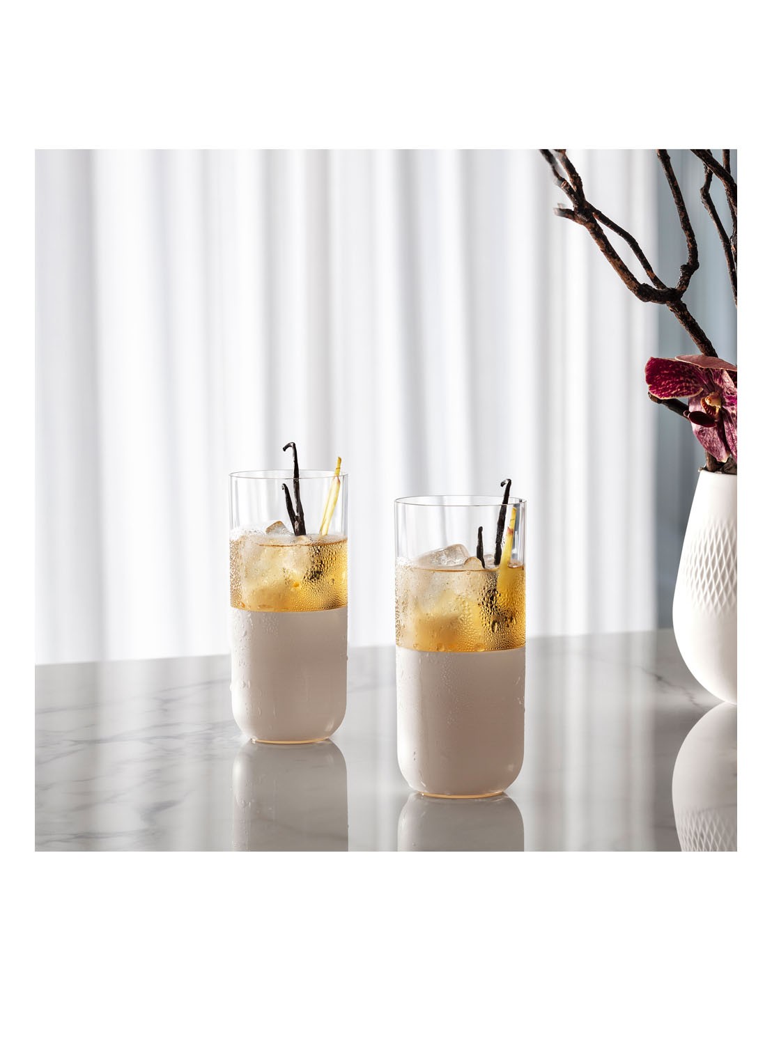 Villeroy & Boch Manufacture Rock longdrinkglas set van 4 - voorkant 3 transparant