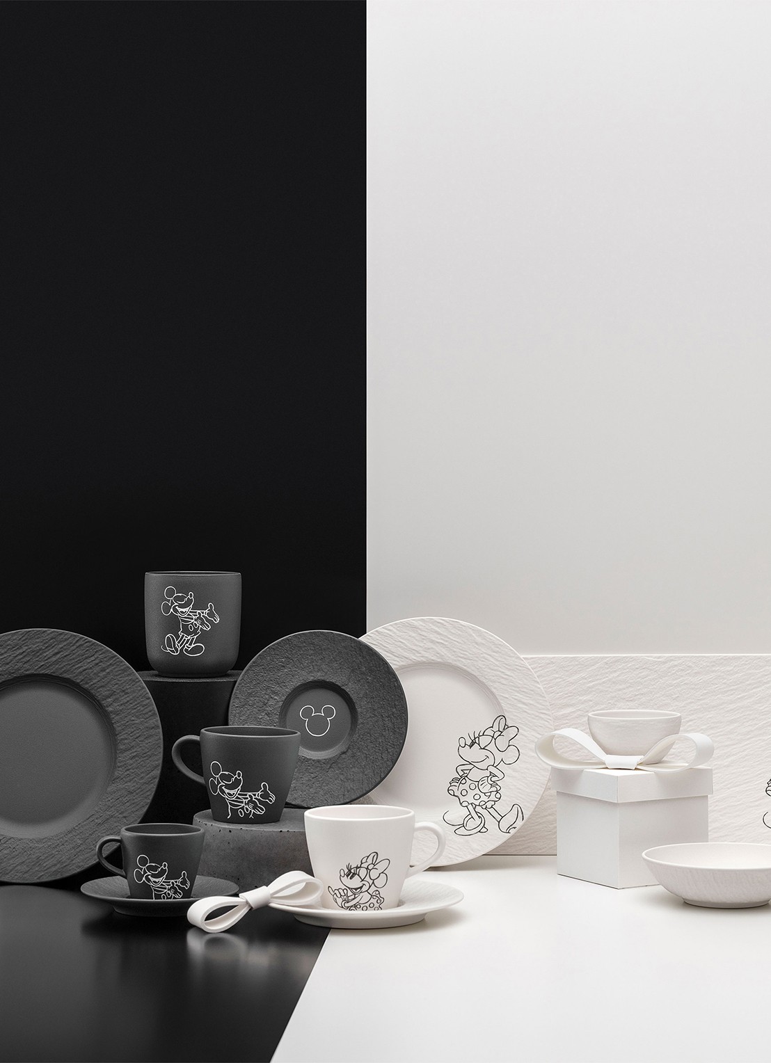 Villeroy & Boch Manufacture Rock - Mickey Mouse espressokopje - detail zwart