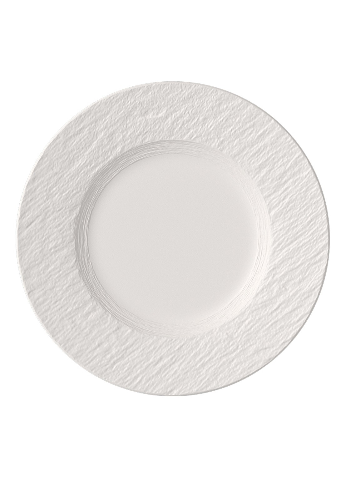 Villeroy & Boch Manufacture Rock ontbijtbord 21 cm - voorkant 4 gebroken wit
